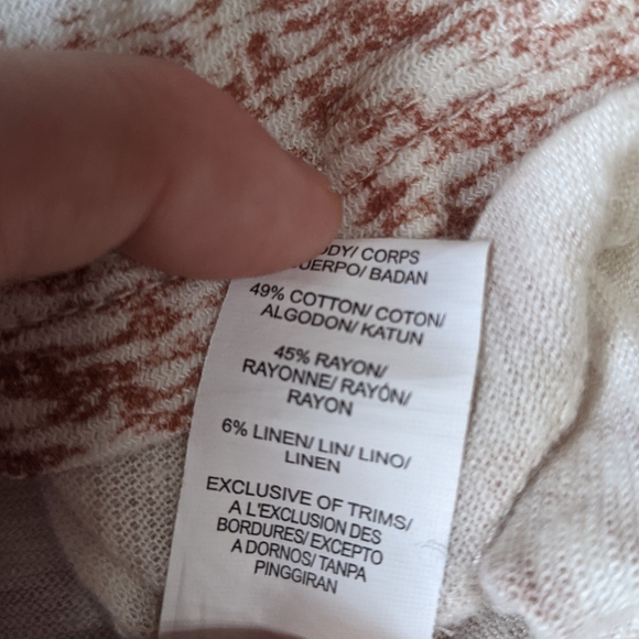 LUCKY BRAND Striped elbow length sleeve Top - Picture 5 of 11